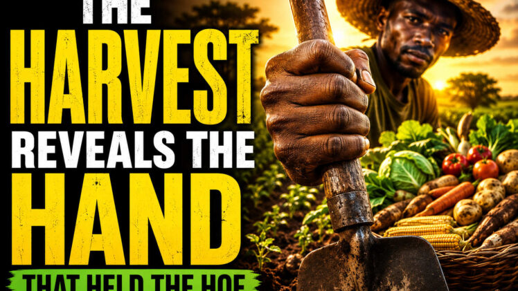 The harvest reveals the hand that held the hoe